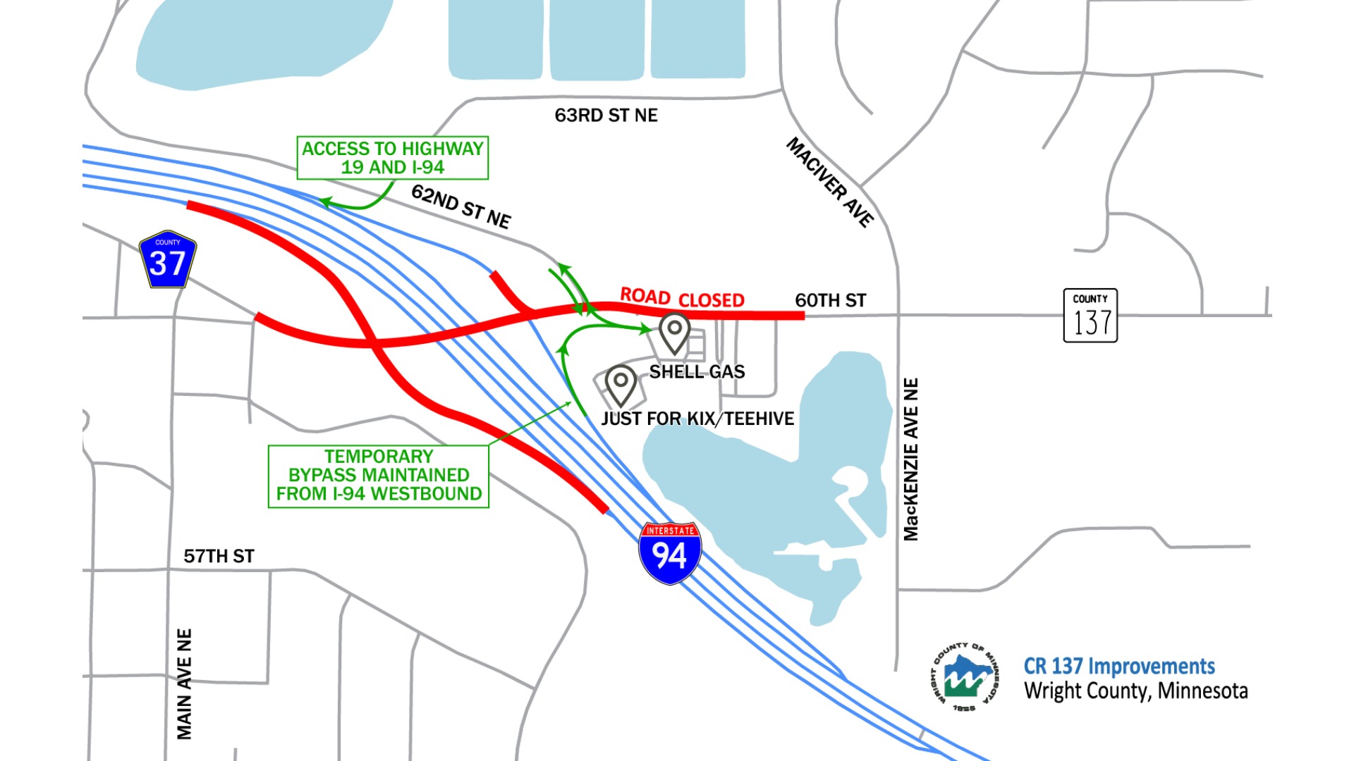 Interstate 94 Eastbound Ramps at County Highway 37 to Close May 26th ...